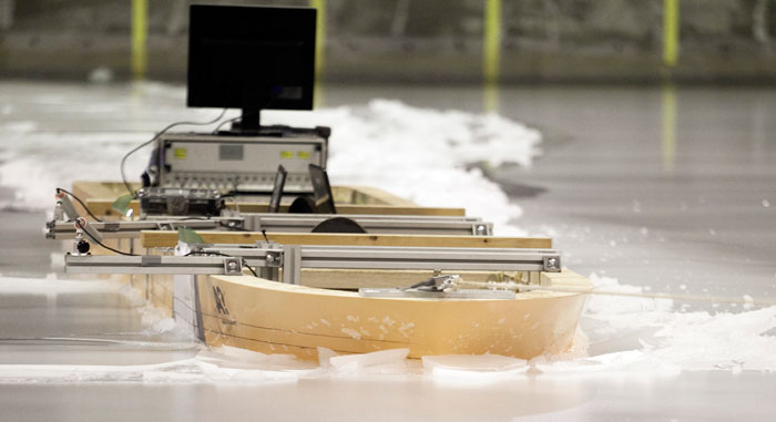 Aalto Ice Tank, where different ice studies can be conducted. Photo: Aalto University